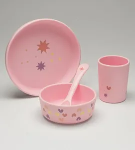 Kit Refeição em Silicone com 4 peças Estrela Twibex Estrela