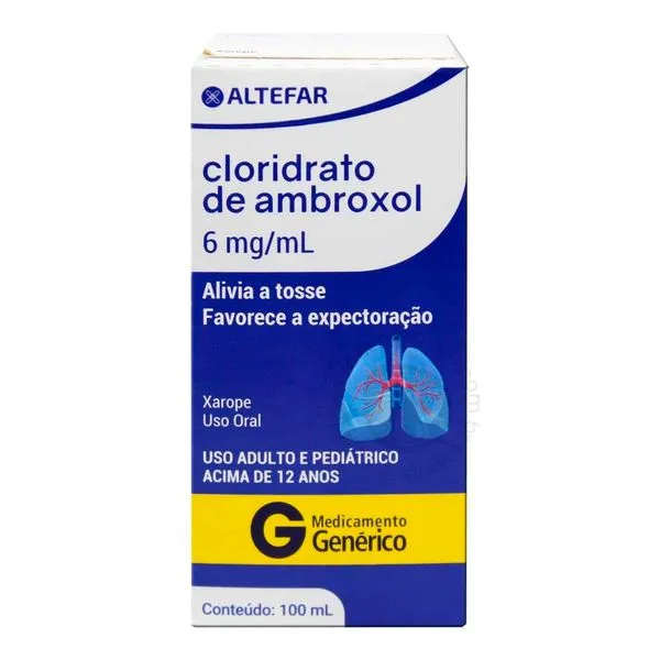 Cloridrato de Ambroxol 6mg/ml 100ml Xarope Altefar