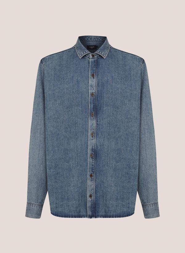 Camisa Jeans Comfort Fit Textura Dudalina Masculina 2