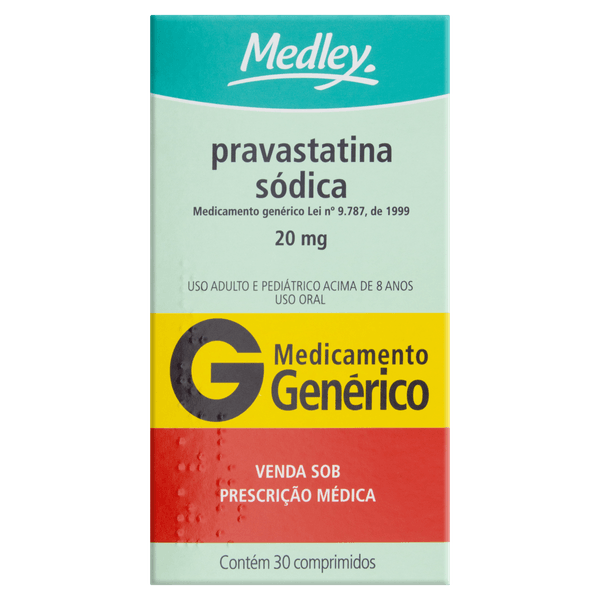 Pravastatina Sod 20Mg 30Cprs - Med (G)