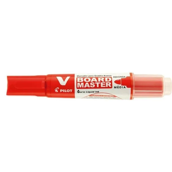Pincel para Quadro Branco Pilot V Board Master WBMA-VBM Recarregável 12 Unidades Vermelho Pincel para Quadro Branco Pilot V Board Master WBMA-VBM 12 Unidades Vermelho
