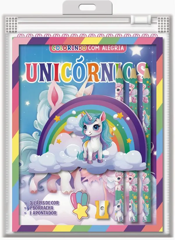Unicórnio Colorindo com Alegria