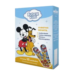 Curativo Infantil Mickey Flock Kids Disney And Friends 15 Unidades