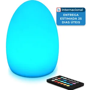 Luminária Mr.Go Decorativo Ovo 20cm Azul A-MBI