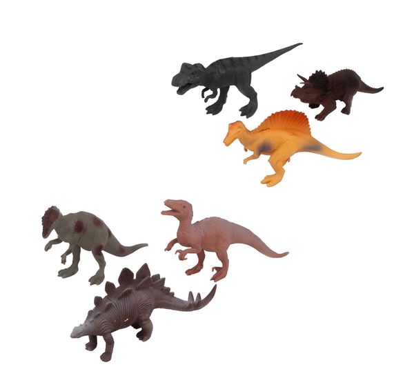 Kit De Dinossauros Com 6 Peças - Wellkids