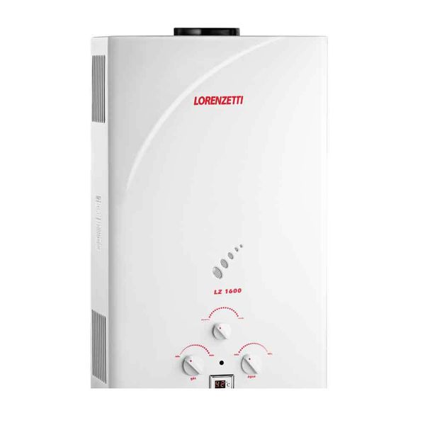 Aquecedor a Gás Branco LZ 1600N 15 Litros GN Lorenzetti