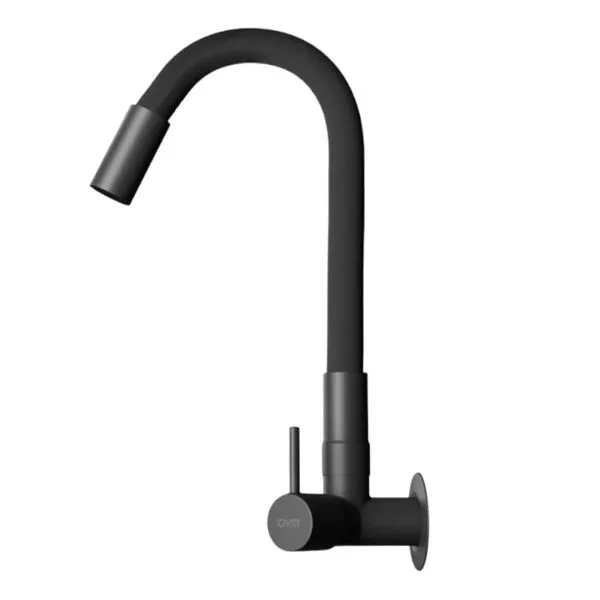 Torneira De Parede Civitt Flexível Metal Preto Fosco (MP)