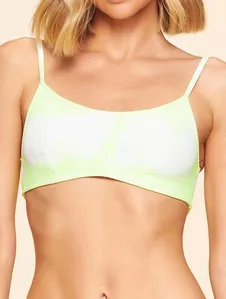 Top Faixa Estampado Ondas VERDE LIMA M