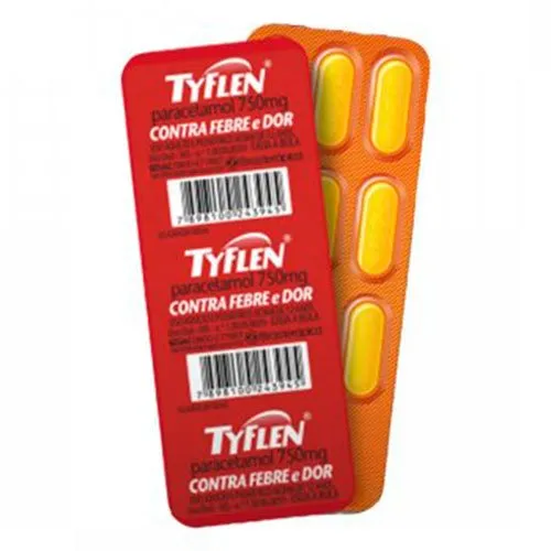 Tyflen 750mg 10 Comp Paracetamol Brasterapica Similar