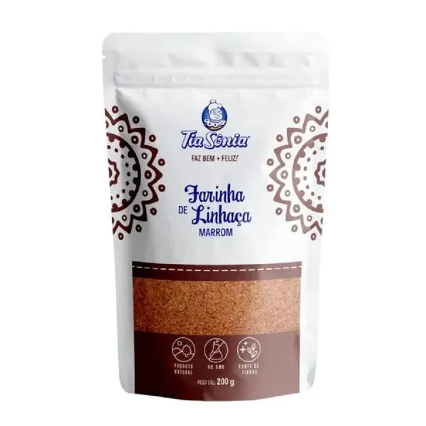 Farinha Linhaça Tia Sônia Marrom 200g