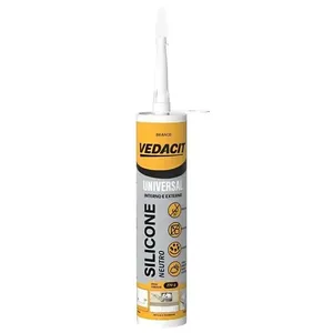 Silicone Neutro para Vedação Universal 270g 148004 Antifungo Uso Interno e Externo Branco Vedacit Silicone Neutro para Vedação Universal 270g 148004 Branco Uso Interno e Externo Vedacit