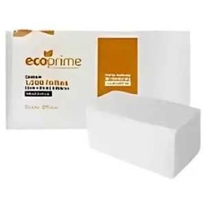 Papel Interfolha Ecoprime 100% Celulose 2 Dobras 22x21CM Pacote com 1000 Folhas para Dispenser Papel Interfolha Ecoprime 100% Celulose 2 Dobras 22x21CM Pacote com 1000 Folhas