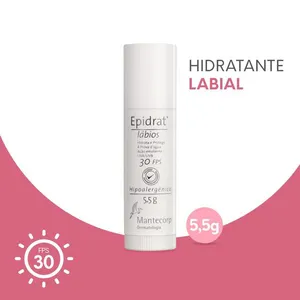 Hidratante Labial Mantecorp Skincare Epidrat FPS 30 5,5g