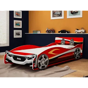 Cama Infantil Carro em MDF, com Pintura UV - Gelius Speed Vermelho