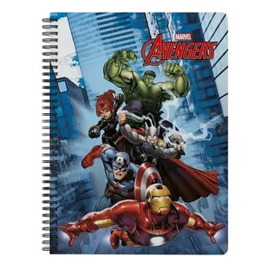 Caderno Universitário Espiral Capa Dura Vingadores Prédios 1 Matéria 80 Folhas 707180318 - Culturama