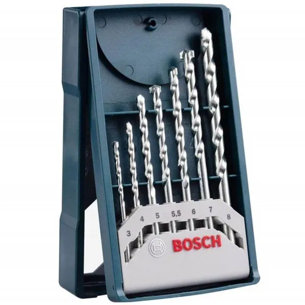 Jogo Mini X-line Com 7 Brocas Para Pedra - 2607017509000 - Bosch Mini X-line C-7 Brocas Para Pedra Bosch