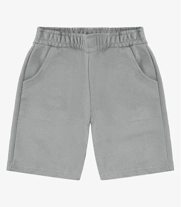 Bermuda Básica Menino Rovi Kids Cinza 3
