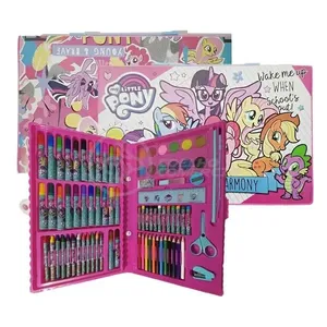 Maleta Estojo Escolar Smart Tech My Little Pony Elements Harmony No15 com Itens de Desenho e Pintura 35CM X 23CM Rosa Maleta Estojo Escolar Smart Tech My Little Pony Elements Harmony Nº15 com Acessórios de Arte 35CM X