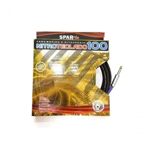 Cabo para Teclado Nitro 100 Plug 90 com 5M P10 90° e Cobre OFHC Preto Sparflex Cabo para Teclado Nitro 100 Plug 90 5M com Cobre OFHC Preto Sparflex