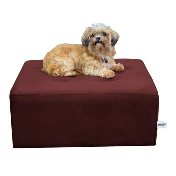 Cama Box E Pet Quadrado Vinho Marinho Matrix