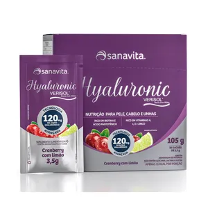 Hyaluronic Verisol Sanavita Cranberry+Limão 30 Sachês 3,5g