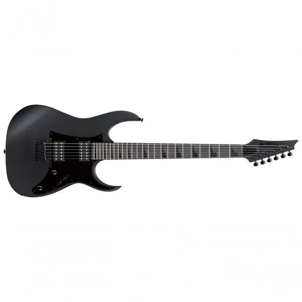 Guitarra Elétrica Ibanez GRGR131EX-BKF RG GIO 6 Cordas 24 Trastes Jumbo Preto Fosco Guitarra Elétrica GRGR131EX-BKF RG GIO 24 Trastes Jumbo Preto Fosco Ibanez