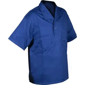 Camisa de Brim Manga Curta Azul - WICO G