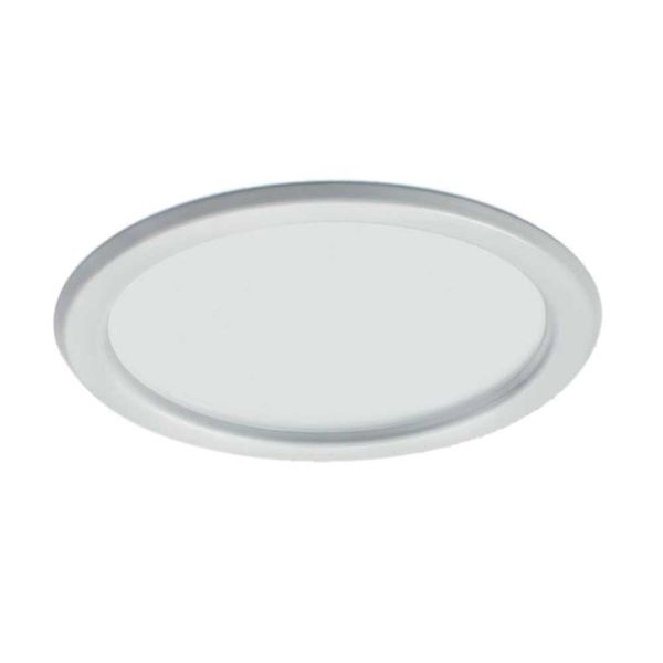 Luminária de embutir redonda 1220 LED 127V 9W 5700K branca Bonin