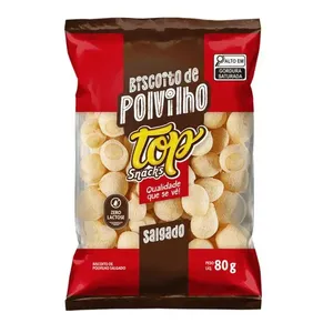 Biscoito Polvilho Salgado Bola 80g TS00054 - Top Snakcs