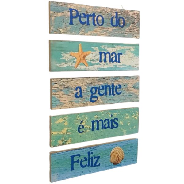 Placa Mdf beach house Náutico