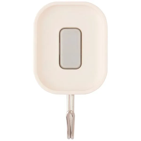 Kit 2 Ganchos Autoadesivos Multiúso Quadrados Plástico E Ferro 7,5x4x2cm LM2656AMB - honeyhome