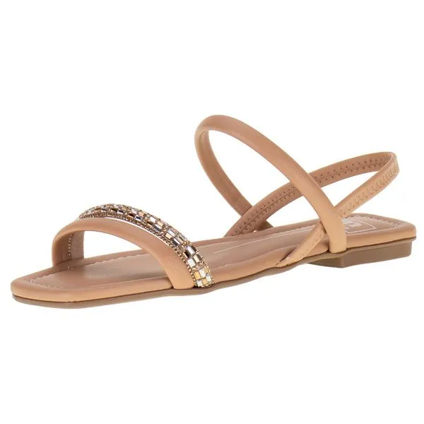 Sandália Feminina Rasteira Moleca - 5462111 BEGE 39