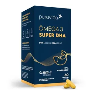 Suplemento Alimentar Puravida Ômega 3 Super DHA 60 Cápsulas