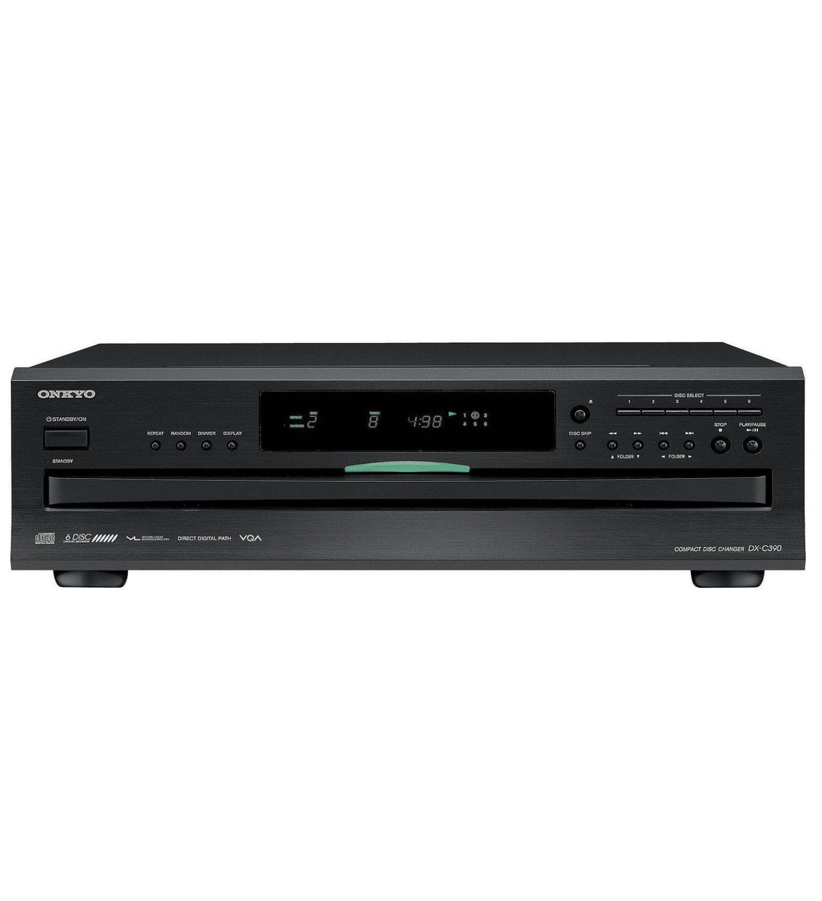 CD player retro Onkyo DX-C390 carrossel de 6 discos 120v