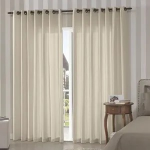 Cortina Bella & Co Rústica Pantex 260x230cm Areia (MP)