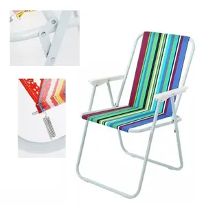 Cadeira Dobrável Alta Para Praia Camping Pesca Jardim Metal Encosto Alto Yeet Cadeira Dobrável Alta Para Praia Camping Pesca Jardim Metal Yeet