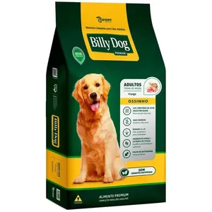 Ração Billy Dog Cão Adulto Ossinho Sabor Frango 15kg (MP)
