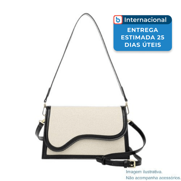 Bolsa Travistar Clutch Preto/Bege A-MBI