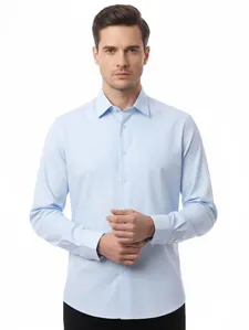 Camisa Manga Longa Masculina AZUL CLARO GG