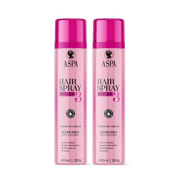 Kit Hair Spray Aspa Styler (2 Produtos)