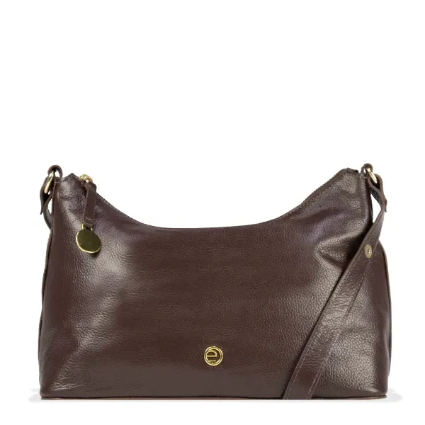 Bolsa Ombro Couro Essence Le Postiche Café