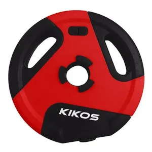 Anilha Style Cement Ps 1kg para Treino em Academias com Revestimento Emborrachado Kikos Anilha Style Cement Ps 1kg para Musculação com Acabamento Emborrachado Kikos