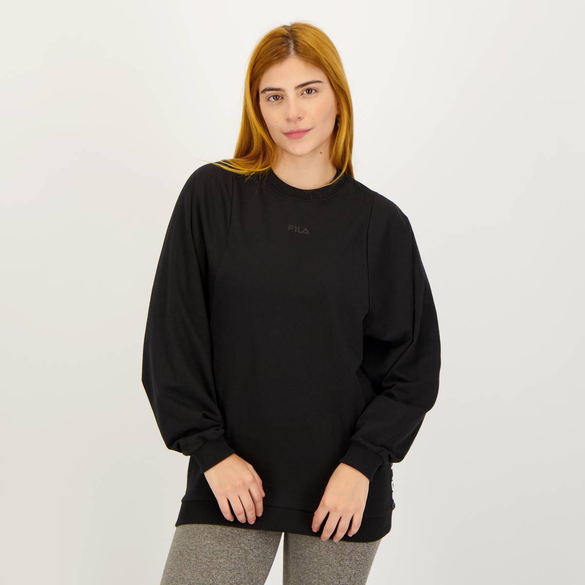 Moletom Fila Max Tape Feminino Preto