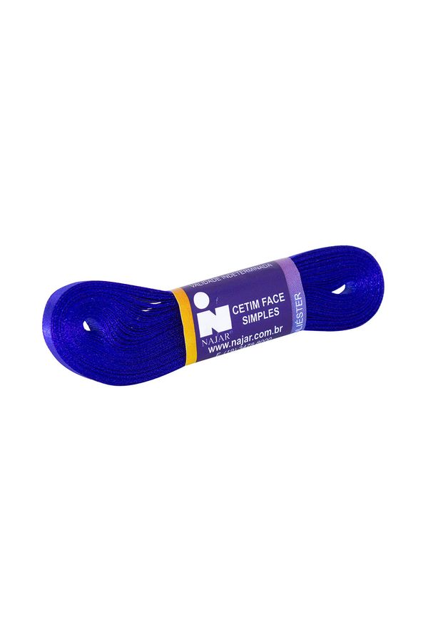 Fita de Cetim Nº01 7mm Peça com 10m Azul Royal