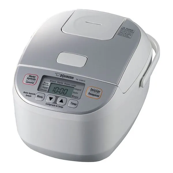 Panela Elétrica De Arroz Zojirushi 10 Xícaras Silver White 127V NL-DAB18WS (MP)