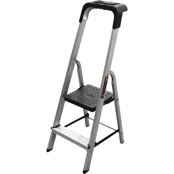 Escada em alumínio 2 degraus 150kg ESC0022 BOTAFOGO