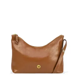 Bolsa Couro Ombro Elegance Le Postiche Caramelo