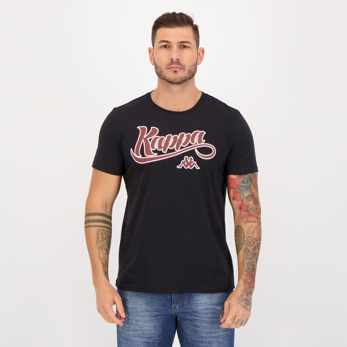 Camiseta Kappa Style Preta