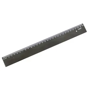 Régua de 30cm New Line Plástico Preto Piano 10270129 - Waleu