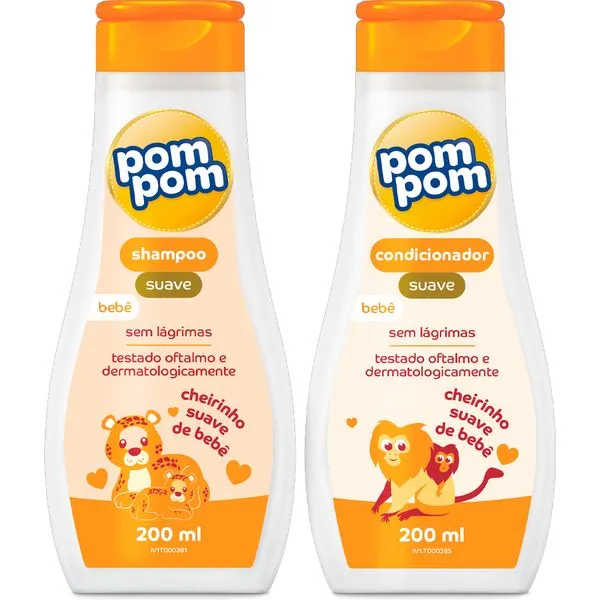 Kit Pom Pom Shampoo + Condicionador Suave 200ml